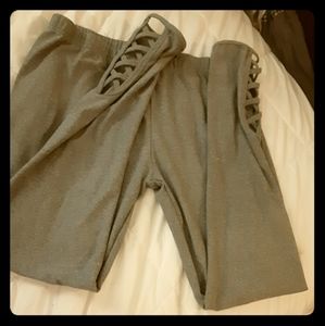 Gray leggings size L
